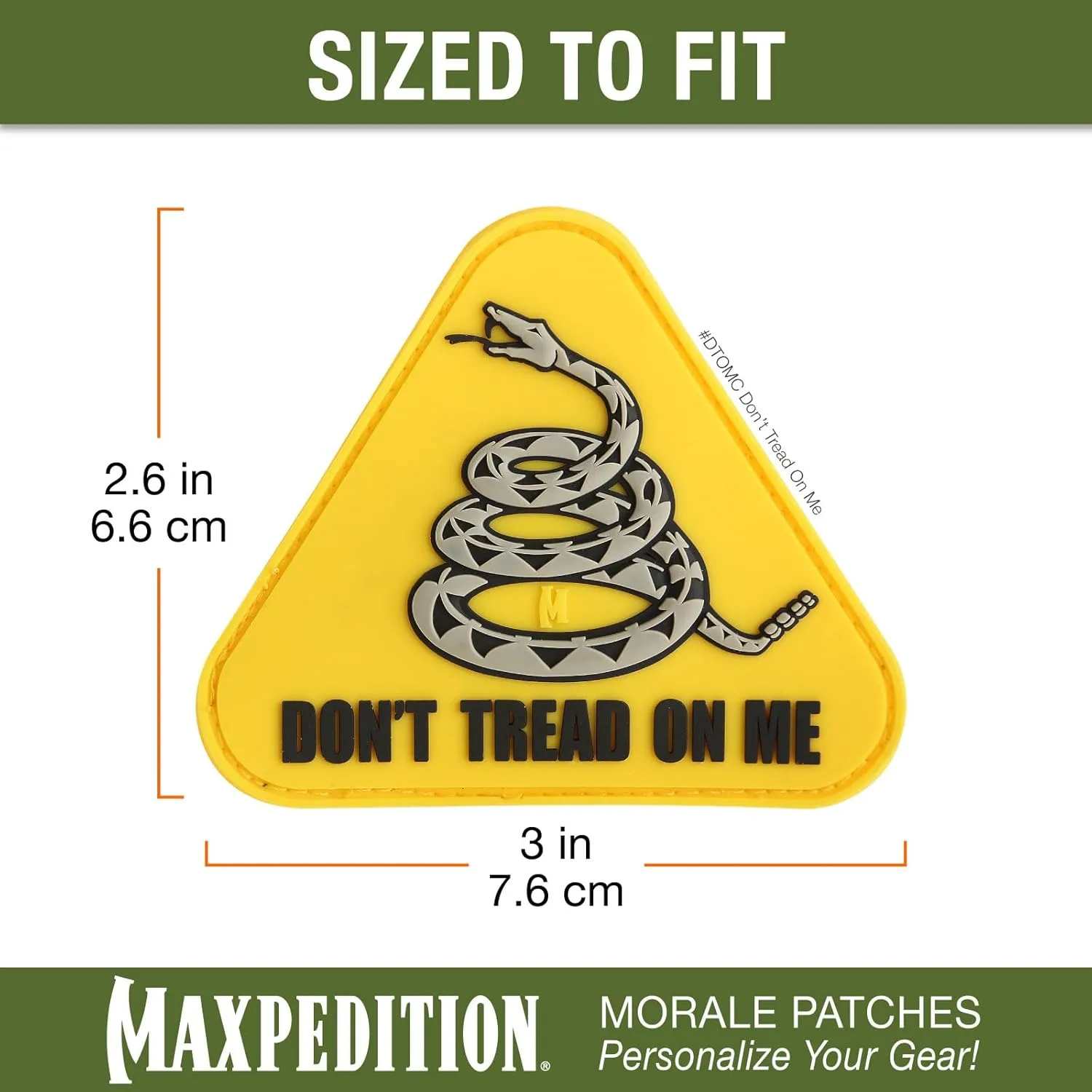 MAXPEDITION Don't Tread On Me PVC Morale Patch