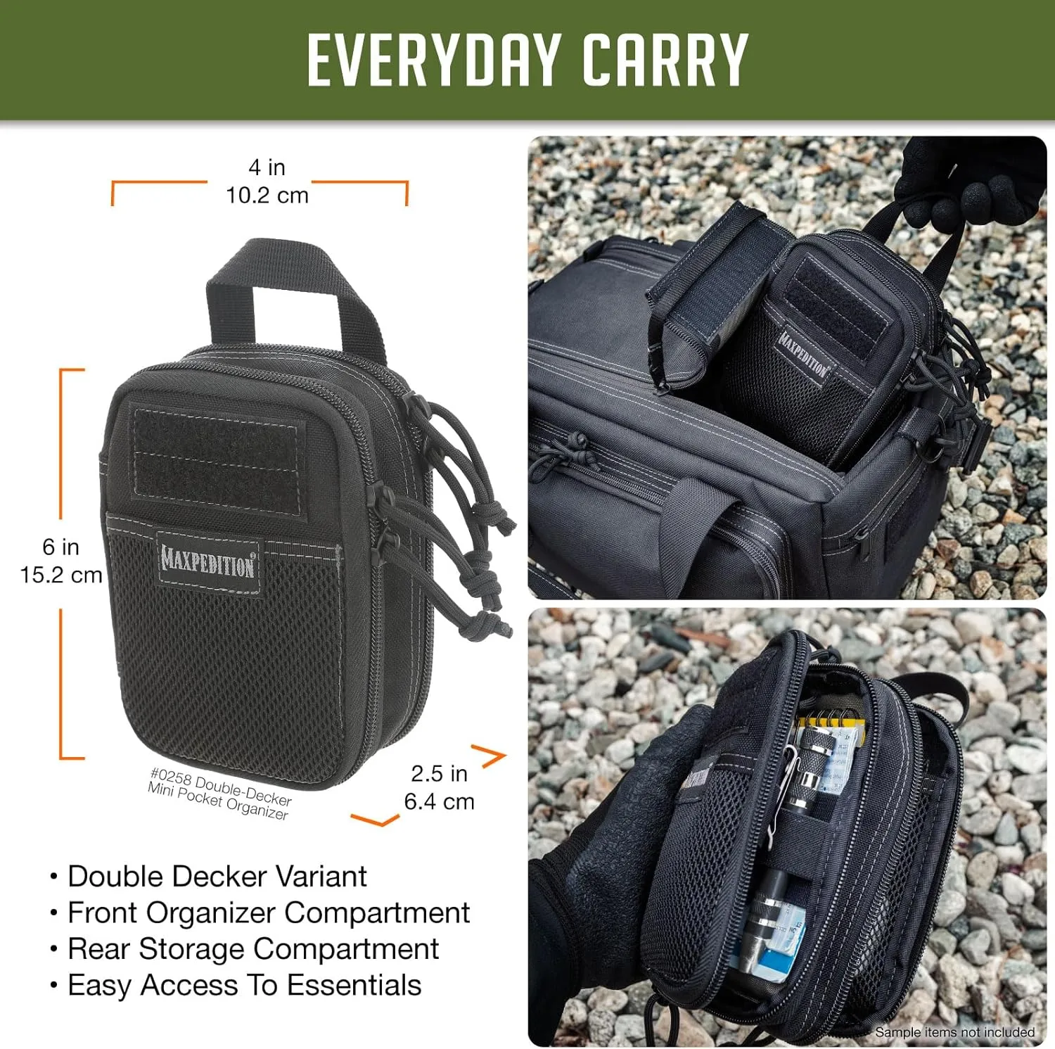 MAXPEDITION Double-Decker Mini Pocket Organizer EDC Pouch