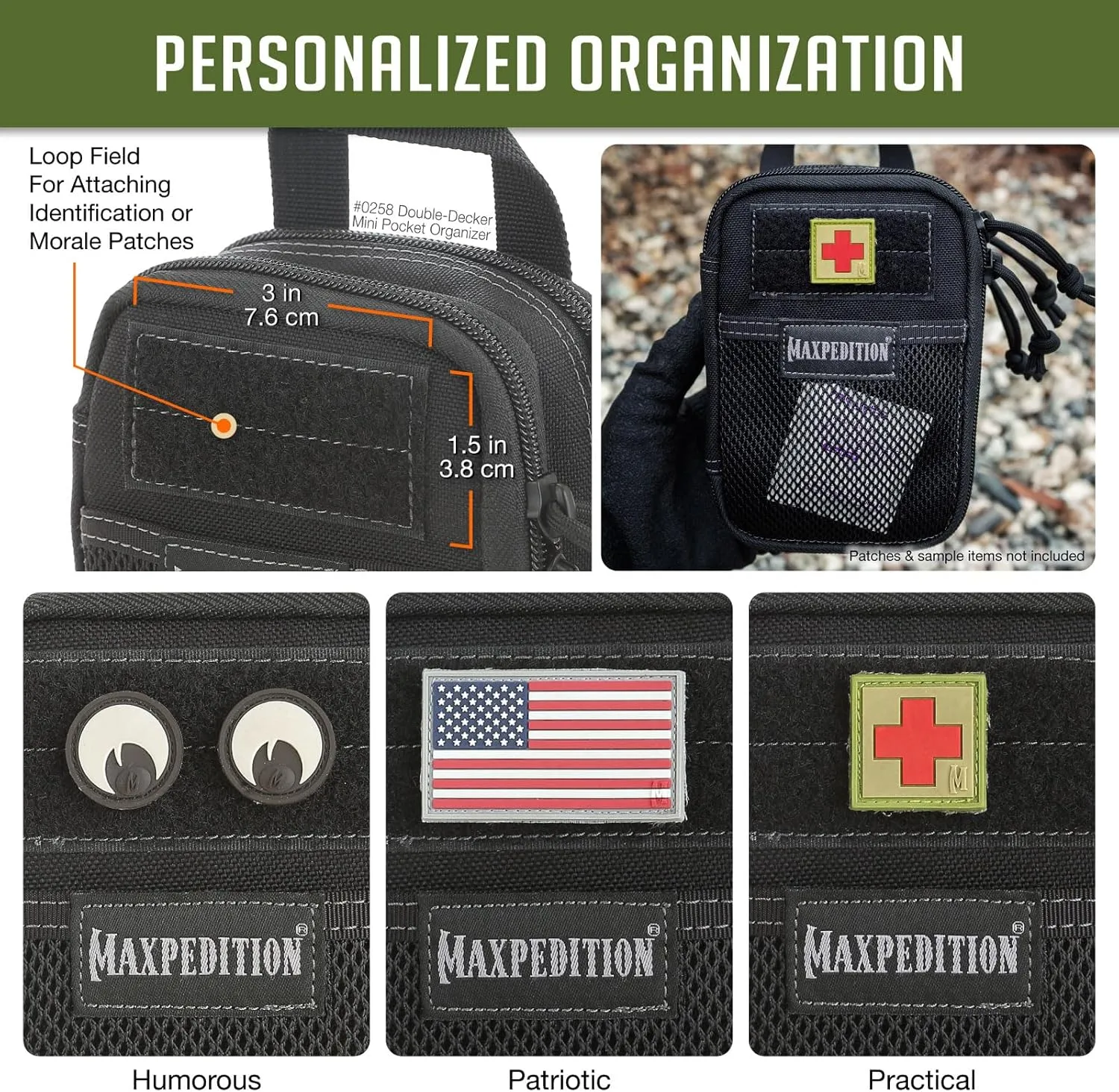 MAXPEDITION Double-Decker Mini Pocket Organizer EDC Pouch