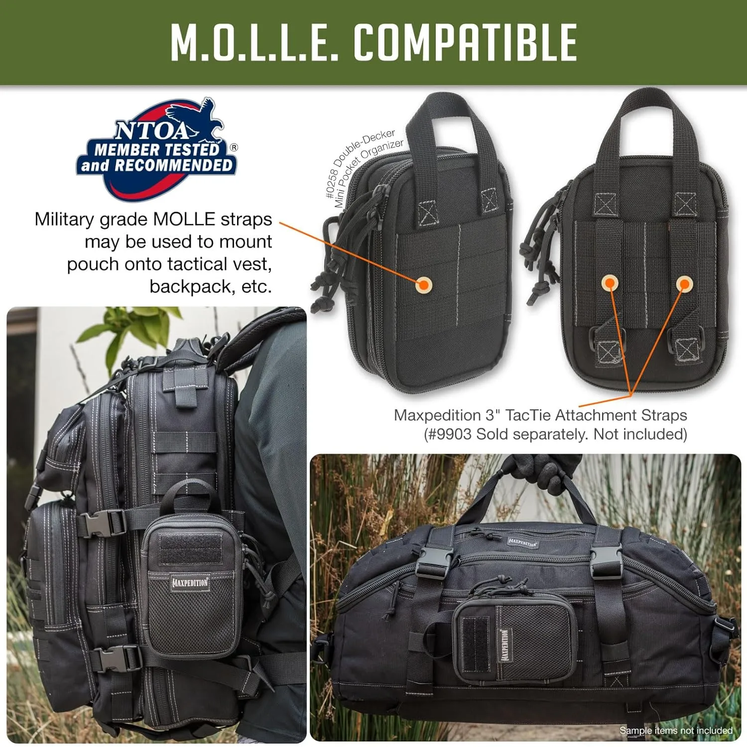 MAXPEDITION Double-Decker Mini Pocket Organizer EDC Pouch