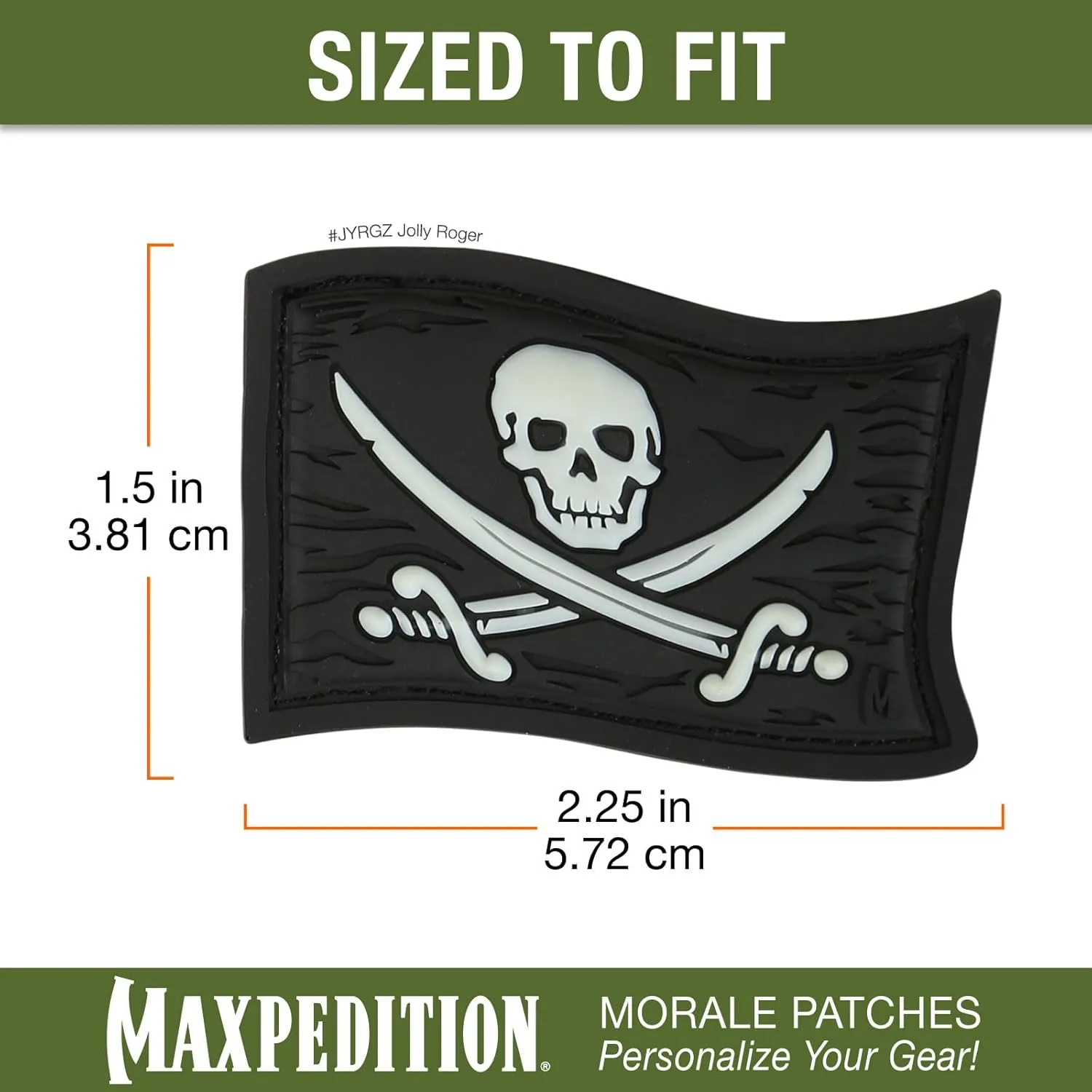 MAXPEDITION Jolly Roger 3D PVC Morale Patch