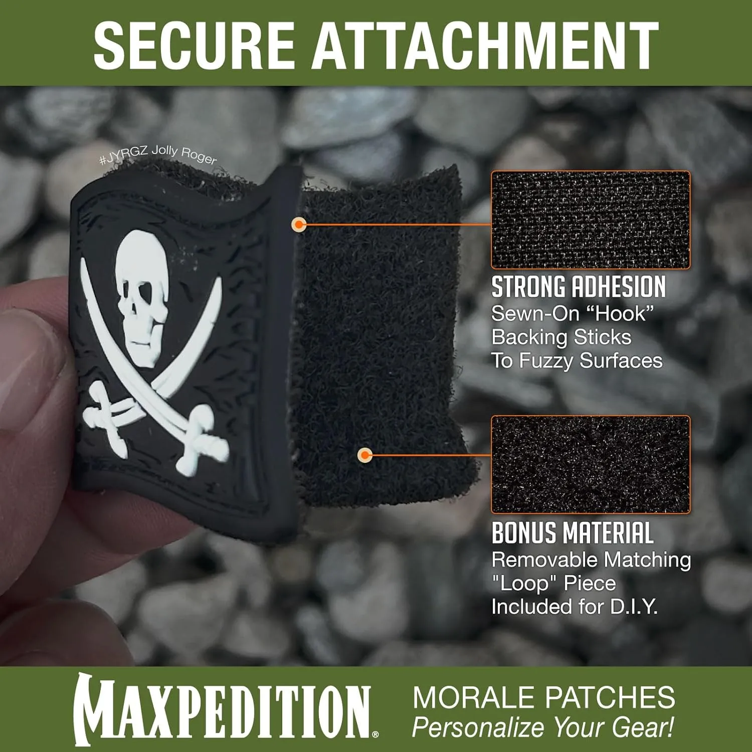 MAXPEDITION Jolly Roger 3D PVC Morale Patch
