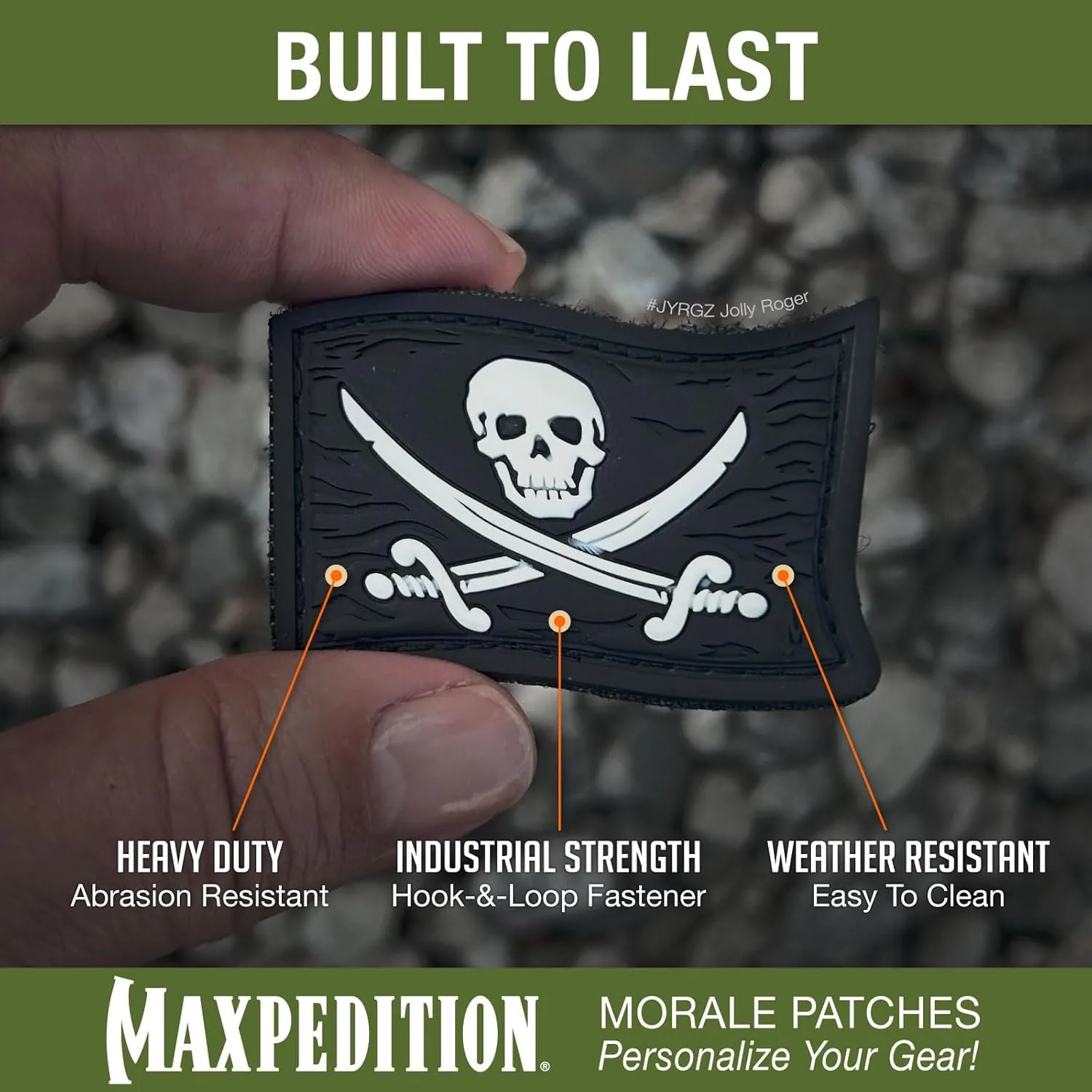 MAXPEDITION Jolly Roger 3D PVC Morale Patch