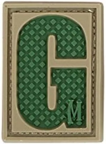 MAXPEDITION Letter G 3D PVC Morale Patch