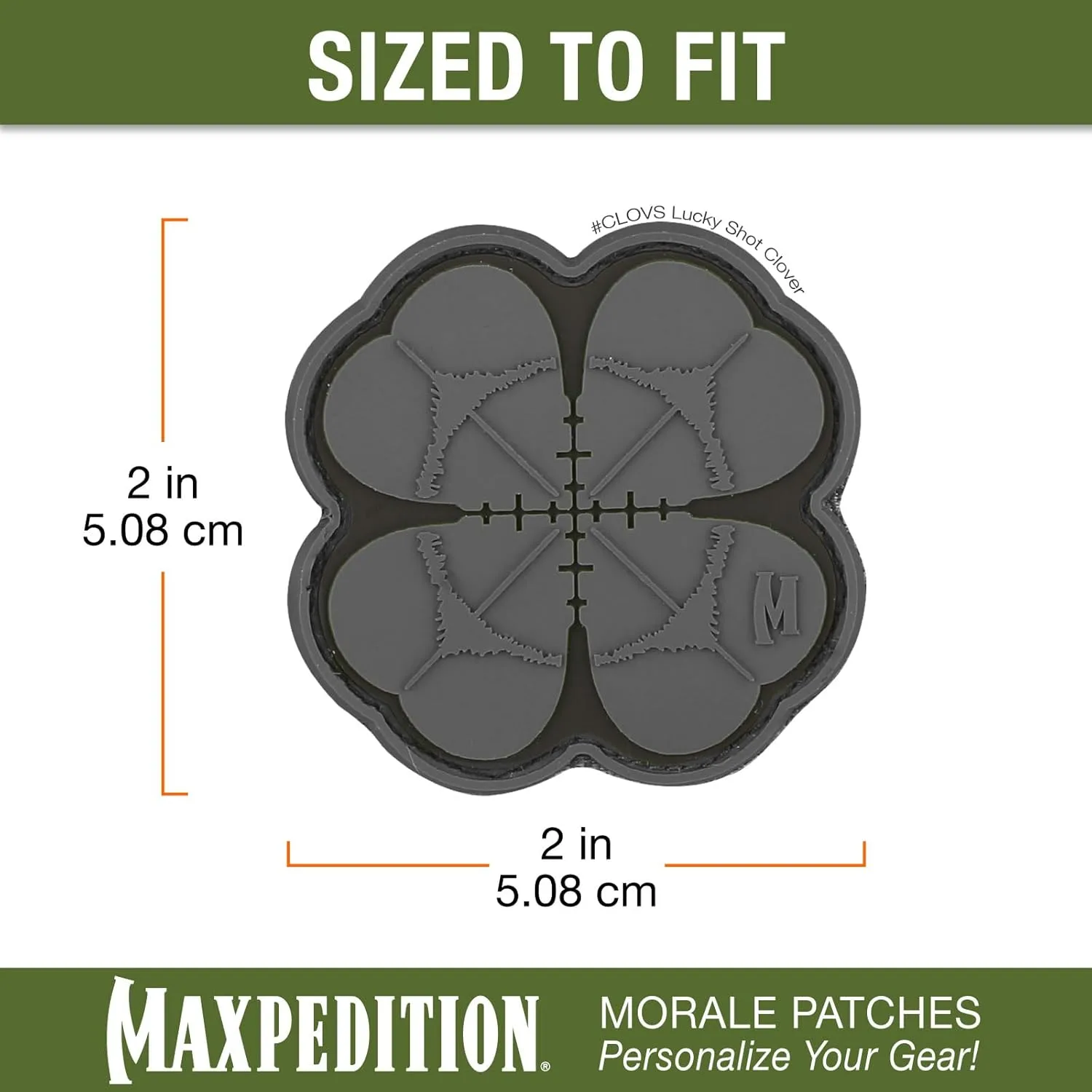 MAXPEDITION Lucky Shot Clover PVC Morale Patch