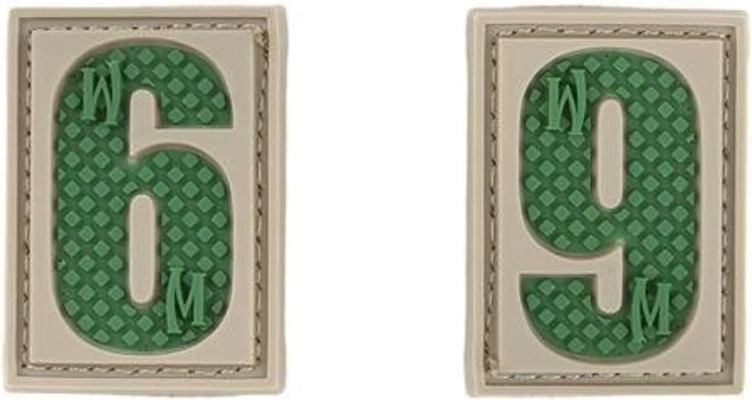 Maxpedition Gear Number 6/9 Patch 0.84 x 1.18-Inch Arid