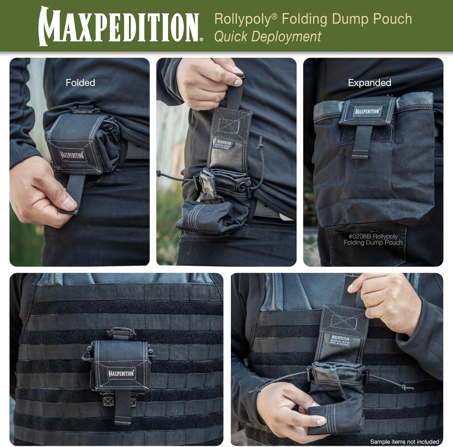 Maxpedition Rollypoly Folding Dump Pouch