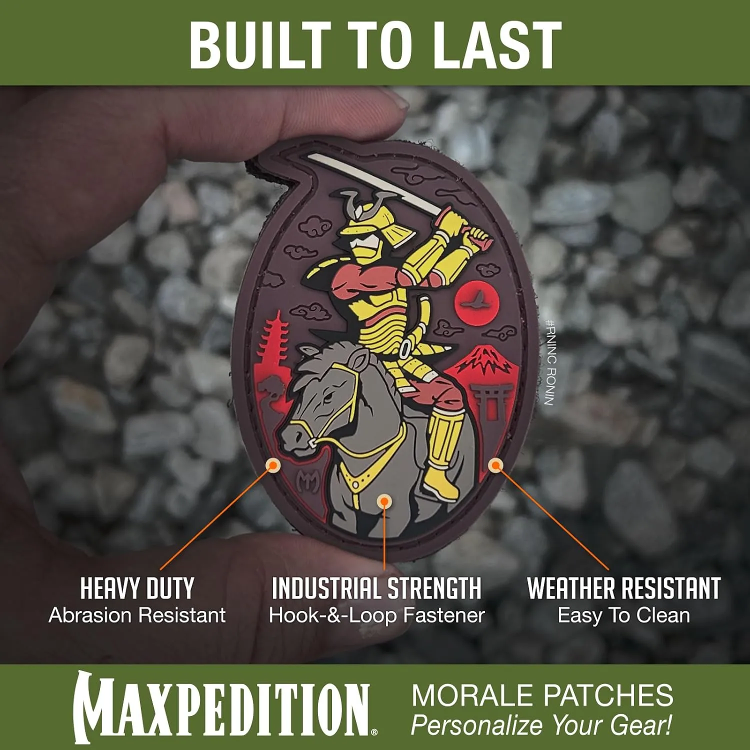 MAXPEDITION Ronin 3D PVC Morale Patch