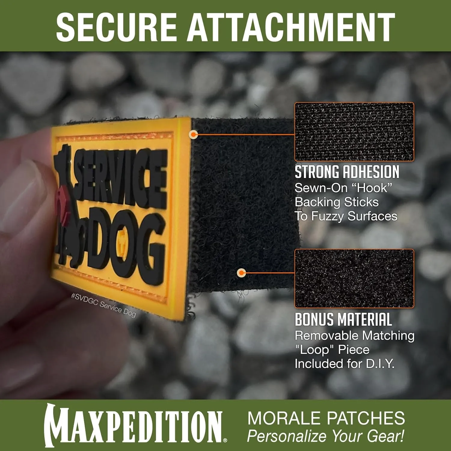 MAXPEDITION Service Dog 3D PVC Morale Patch