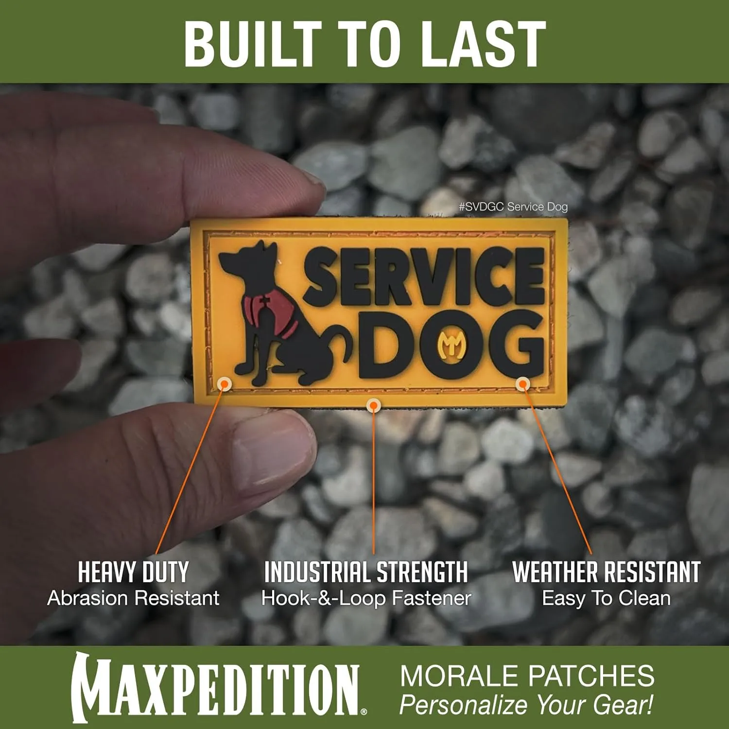 MAXPEDITION Service Dog 3D PVC Morale Patch