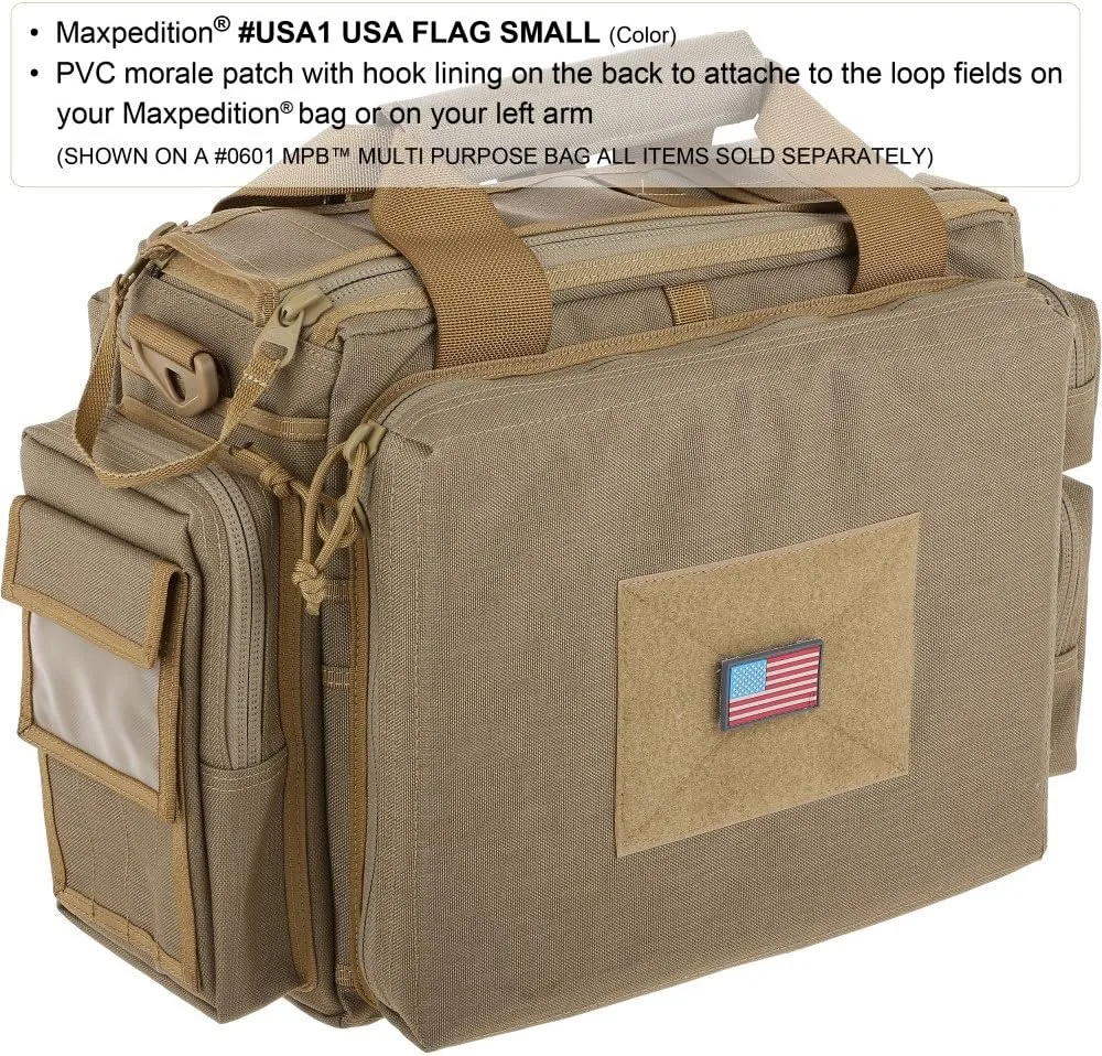 MAXPEDITION Gear Small USA Flag Patch 2 x 1-Inch