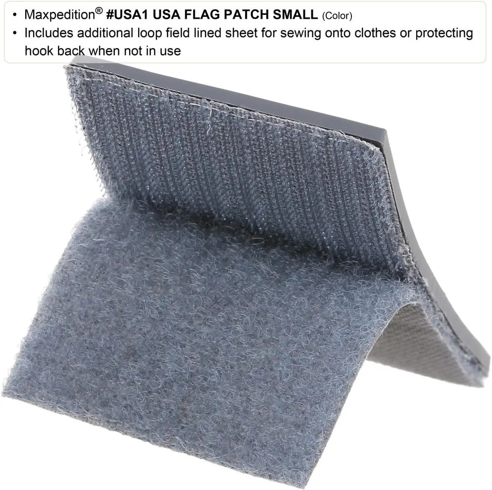 MAXPEDITION Gear Small USA Flag Patch 2 x 1-Inch
