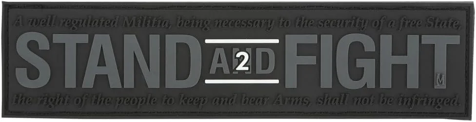 MAXPEDITION Stand and Fight 2nd Amendment Patch (SWAT) 5" x 1.25"