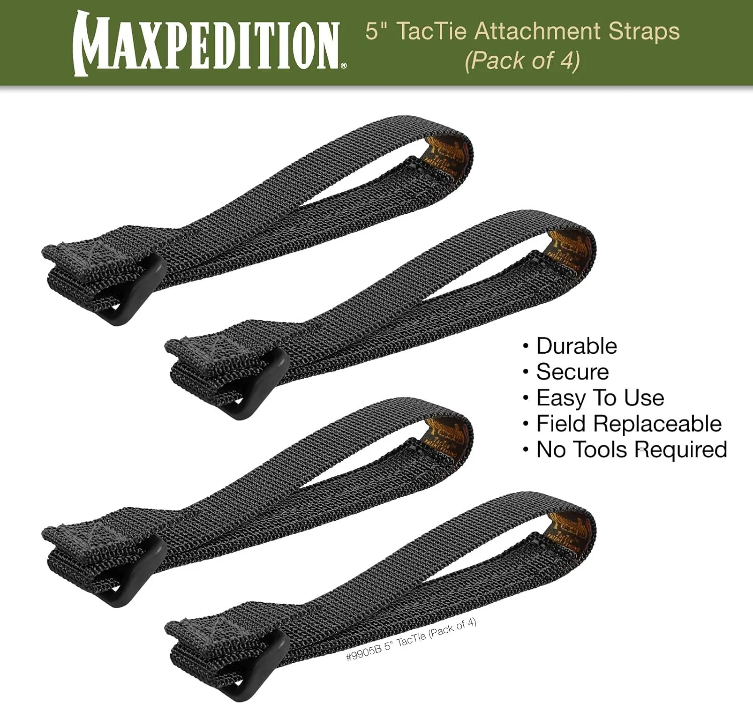 MAXPEDITION TacTie MOLLE Attachment Straps