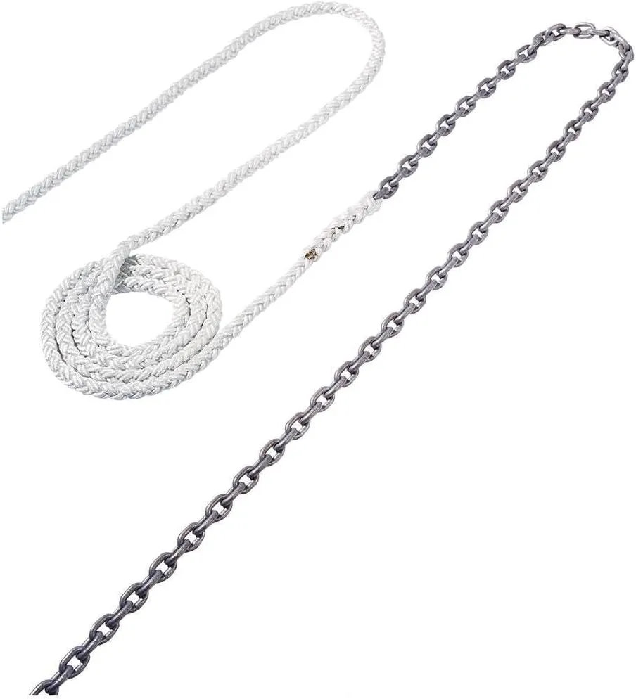 Maxwell Anchor Rode - 15'-1/4" Chain to 150'-1/2" Nylon Brait