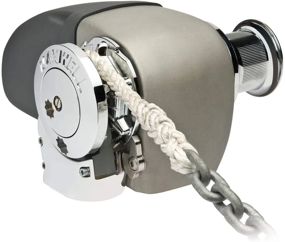 Maxwell HRC 10-8 Rope Chain Horizontal Windlass 5/16" Chain, 5/8" Rope 12V, with Capstan