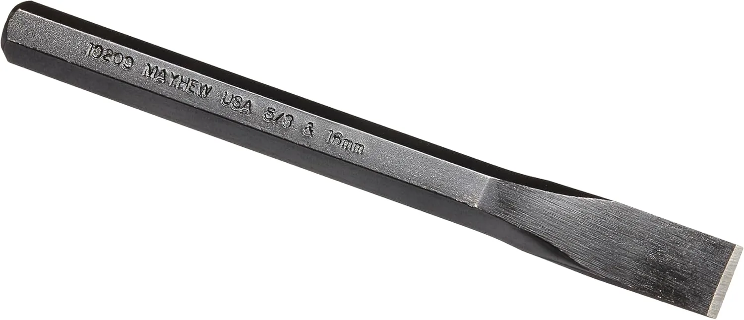 Mayhew 10209 Cold Chisel, 5/8-16mm x 6-1/2