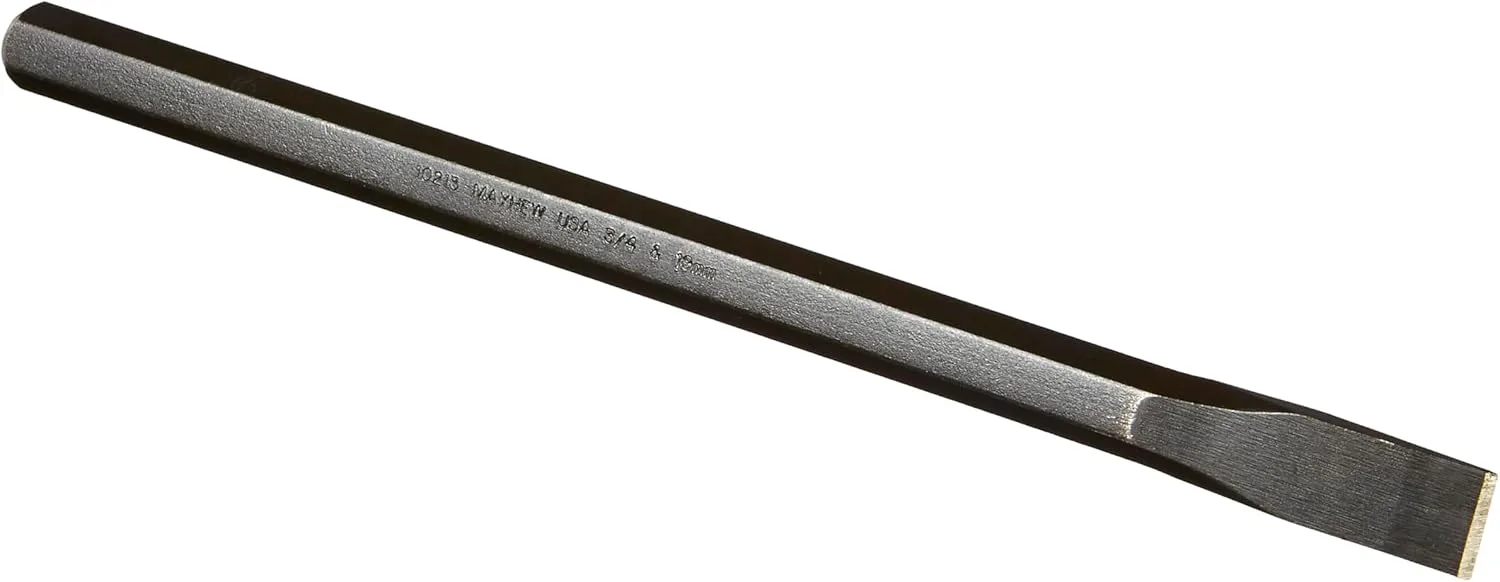 Mayhew Tools Extra Long Cold Chisels, 12 in Long, 3/4 in Cut, Black Oxide, 6 per box