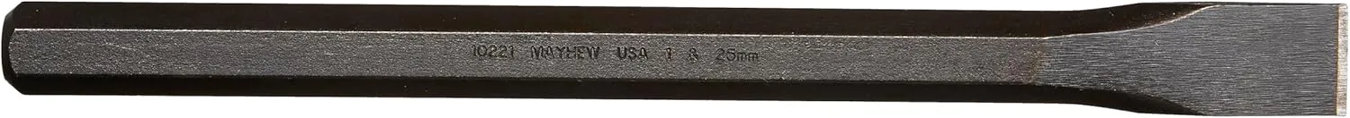 Mayhew Tools 10221 Cold Chisel, 1"- 25 mm x 12", Black Oxide Finish One Size