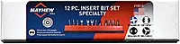 12 PC SLOTTED & PHILLIPS- BIT SET