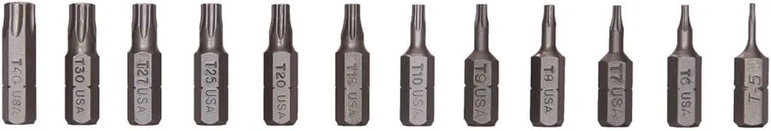 12 PC SLOTTED & PHILLIPS- BIT SET