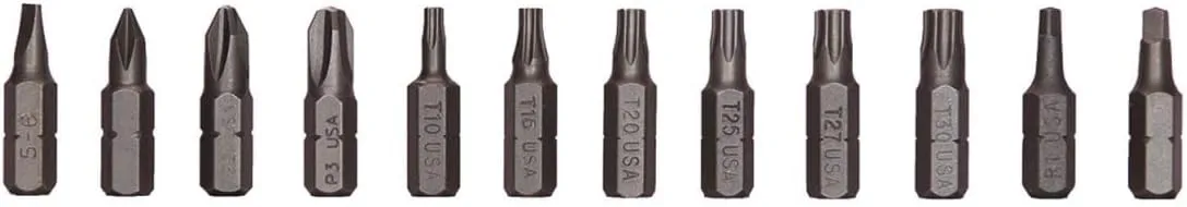 12 PC ASSORTED INSERT BIT SET - BIT SET