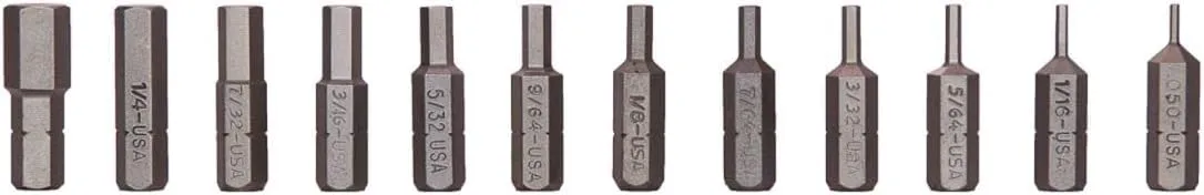 12 PC SLOTTED & PHILLIPS- BIT SET