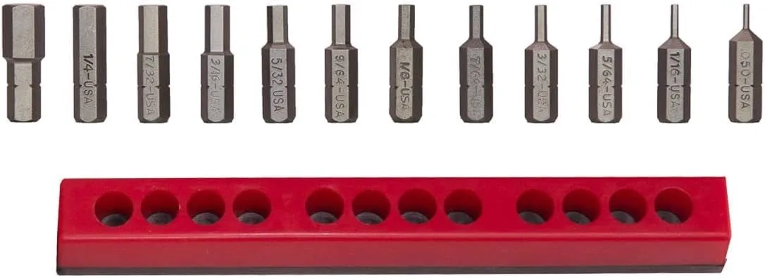 12 PC SLOTTED & PHILLIPS- BIT SET