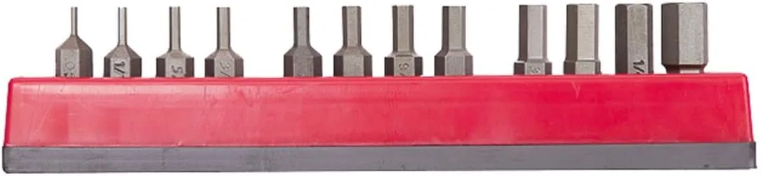 12 PC SLOTTED & PHILLIPS- BIT SET