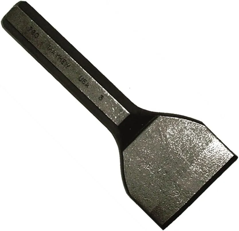 Mayhew Tools Mason Chisel, Shot-Blast Finish