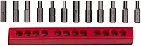 Mayhew Tools 18004 12-Piece Insert Bit Set, SAE Hex and Tamper Hex