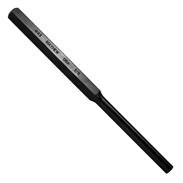 Mayhew Pro 21504 3/8-Inch Black Oxide Extra-Long Pin Punch