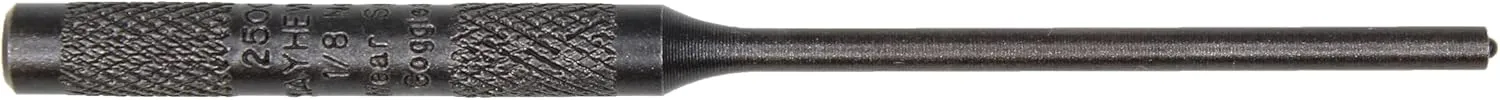 Mayhew Tools 25003 Pilot Punch, 1/8" x 4", Black Oxide Finish