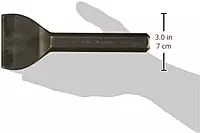 Mayhew Select 35002 3-by-7-Inch Carded Mason Chisel No Handguard ,Black 3 inch No Handguard