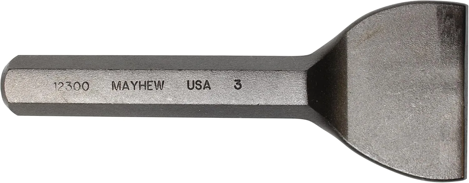 Mayhew Tools Mason Chisel, Shot-Blast Finish