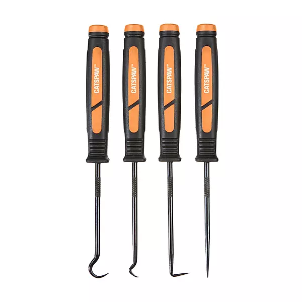 Mayhew Tools 60003 CatsPaw Mini Hook and Pick Set, Chrome-Vanadium, 4-Piece Set