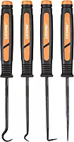 Mayhew Tools 60003 CatsPaw Mini Hook and Pick Set, Chrome-Vanadium, 4-Piece Set