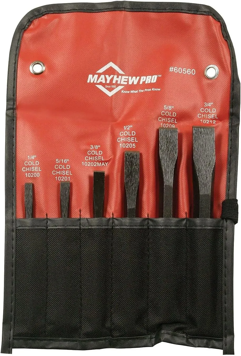 Mayhew Pro 60560 Cold Chisel Kit, 6-Piece