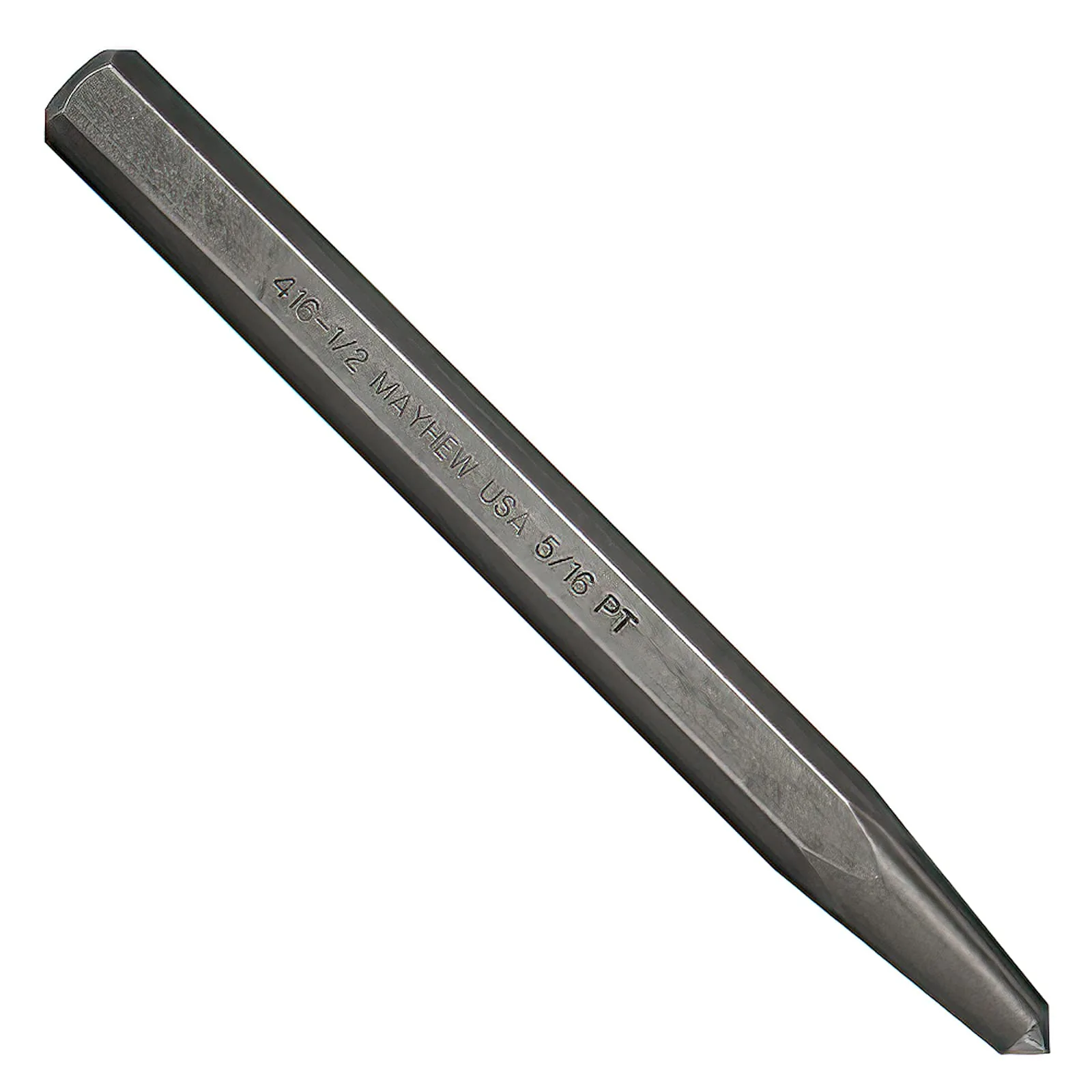 Mayhew Tools Center Punches, Shot-Blast Finish, Hex Body