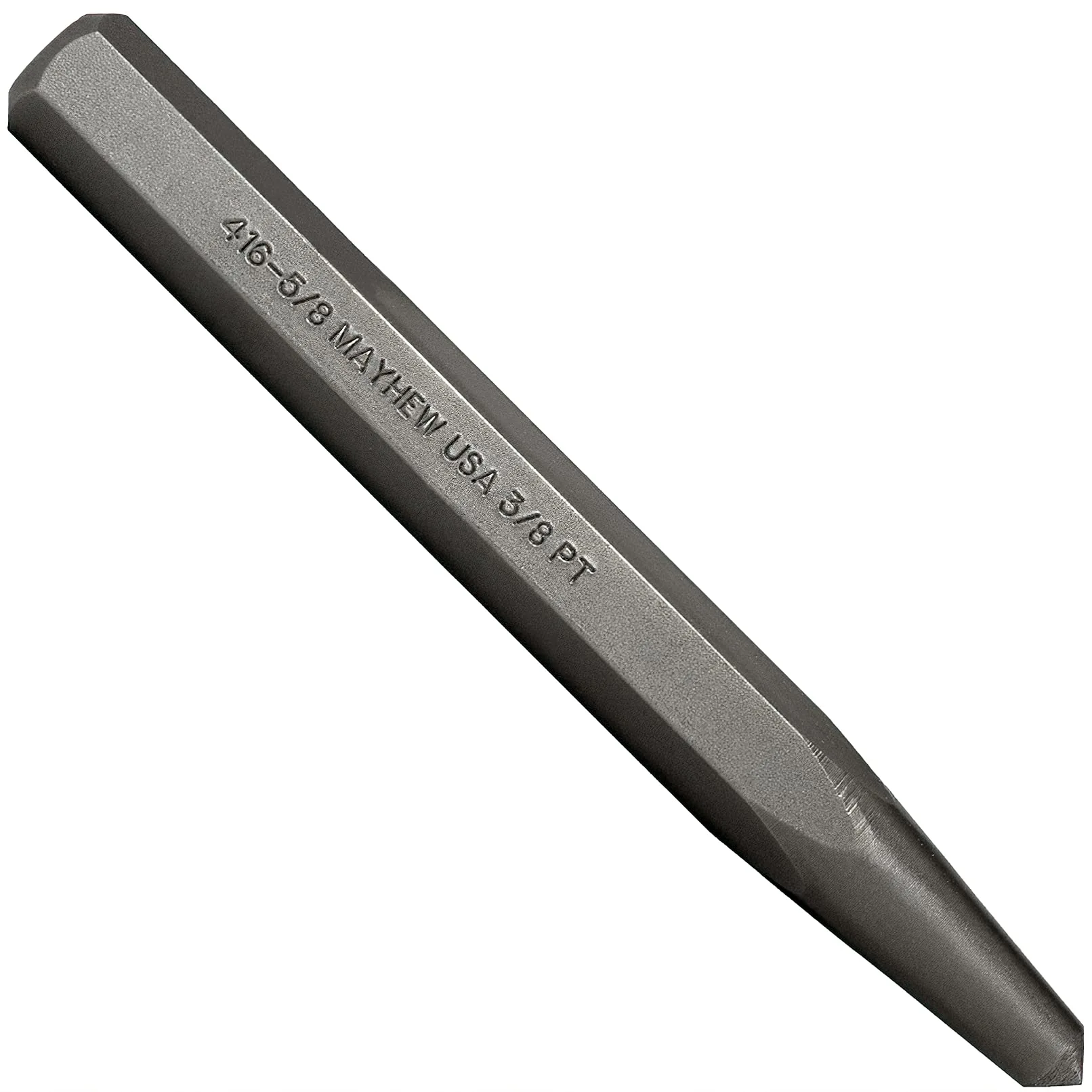Mayhew Tools Center Punches, Shot-Blast Finish, Hex Body