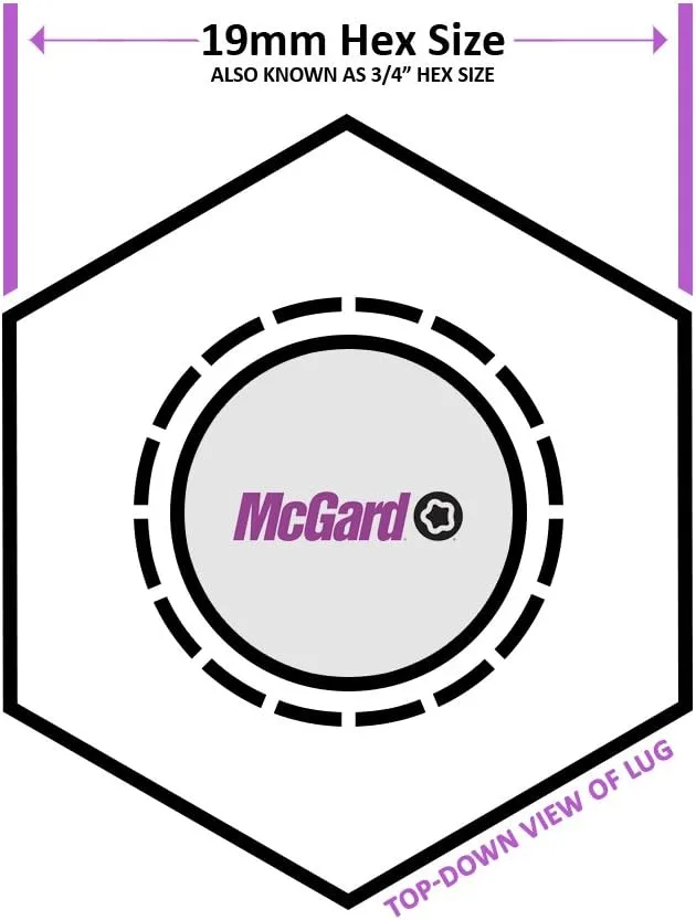 McGard 64011 Lug NUT 7/16 Bulge