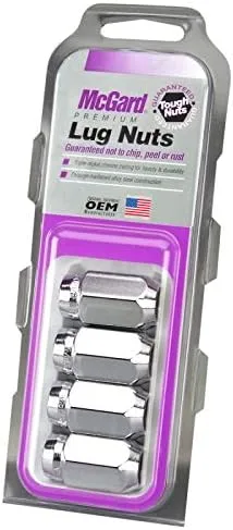 MCGARD 64000 Chrome Cone Seat Style Lug Nuts (1/2" - 20 Thread Size) - Set of 4