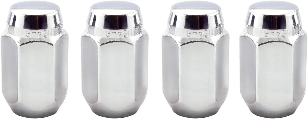 MCGARD 64000 Chrome Cone Seat Style Lug Nuts (1/2" - 20 Thread Size) - Set of 4