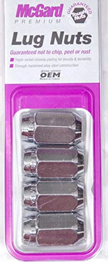 McGard 64001 7/16 Conical Lug Nut - Chrome (4-Pack)