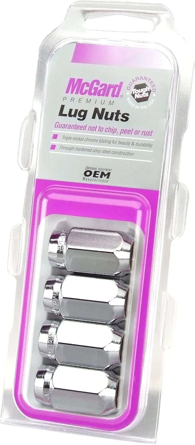 McGard 64001 7/16 Conical Lug Nut - Chrome (4-Pack)