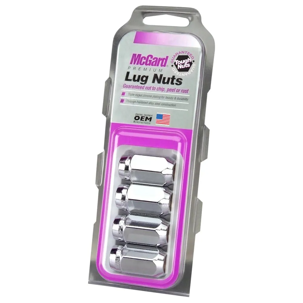 McGard 64003 Chrome Cone Seat Style Lug Nuts (M12 x 1.25 Thread Size) - Set of 4