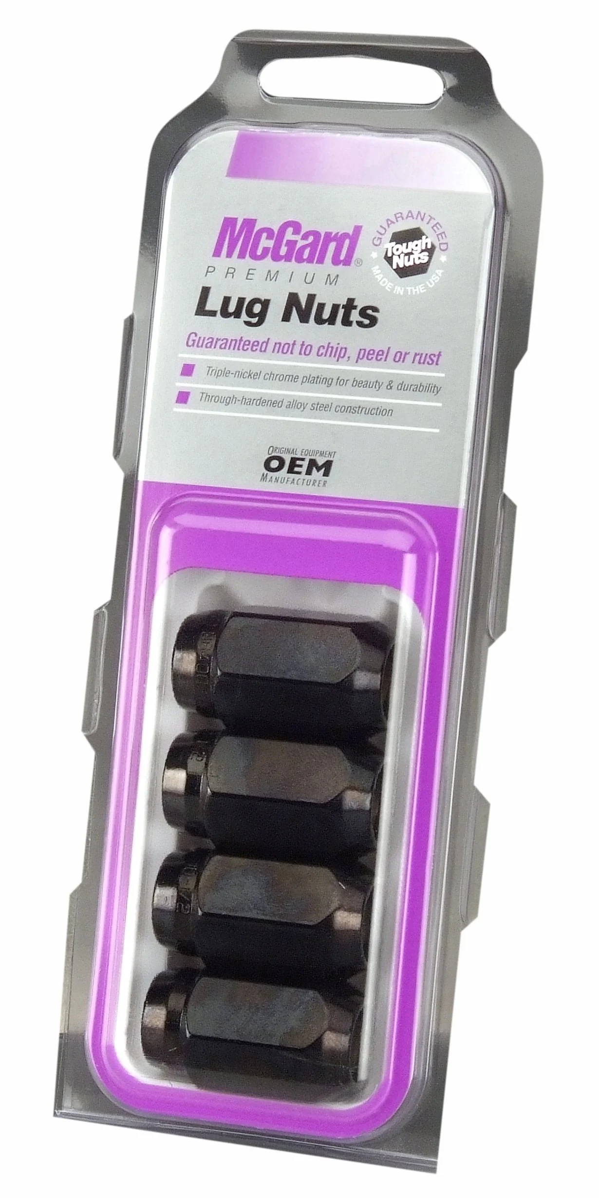 McGard 64031 Black M12 x 1.5 Cone Seat Lug Nuts - Set of 4