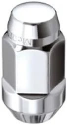 McGard 64073 Chrome (M14 x 1.5 Thread Size) Bulge Cone Seat Style Lug Nut, (Set of 4)