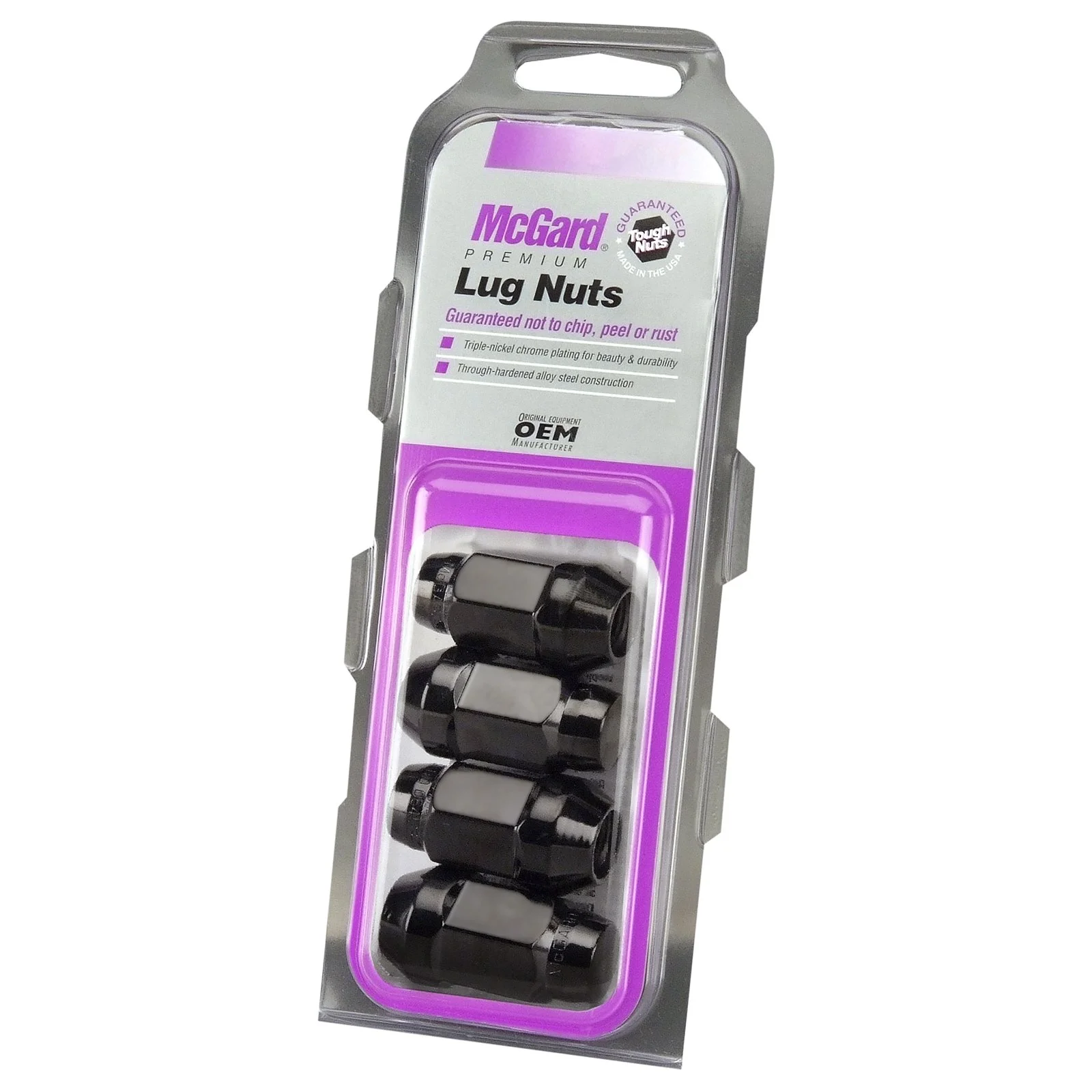 McGard 64074 Cone Seat Bulge Style Lug Nut Set Set of 4 Lug Nuts