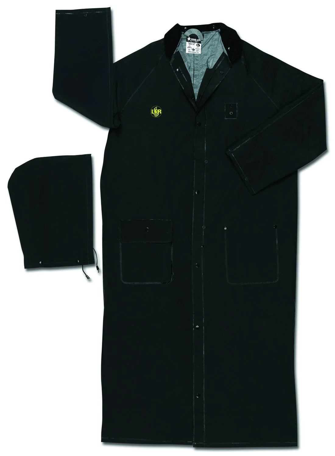 MCR Safety Classic Plus Flame Resistant Ridercoat, X2-Large, Black